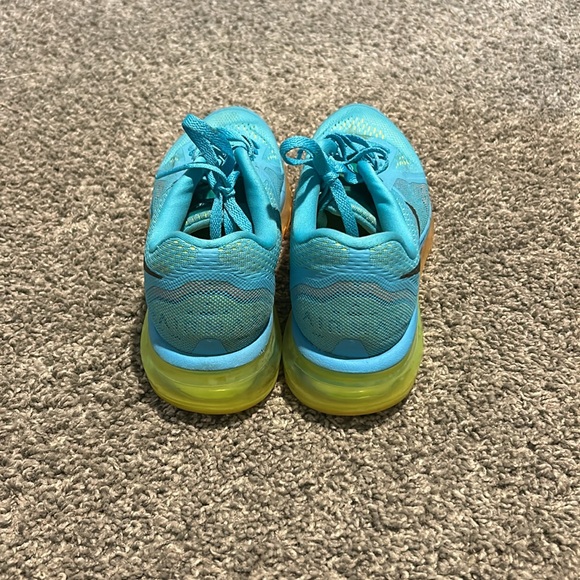 Teal, orange, and yellow nike air max - Picture 4 of 5